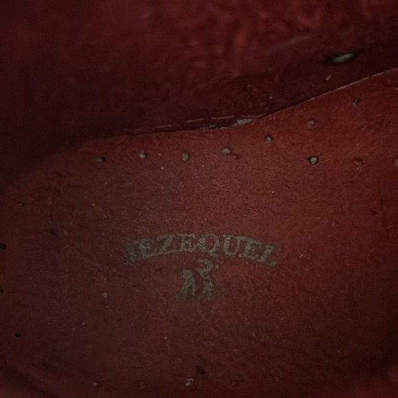 Jezequel Suede Shoes Salmon Colour Size 8 - Picture 6 of 9